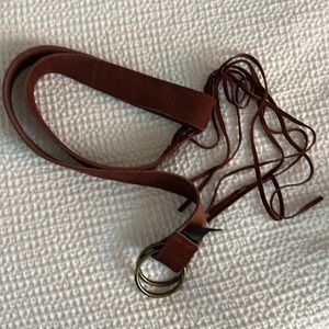 Joyfolie Kailey Leather Belt in Oxford